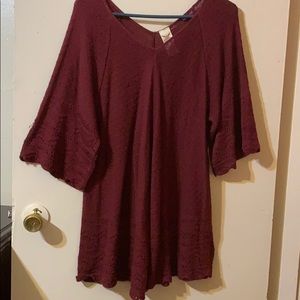 Long sleeve thin dress